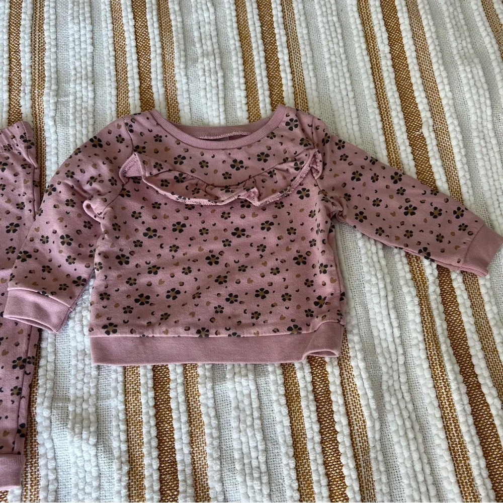 Baby 2-Piece Floral Top & Legging Set‎ 9M